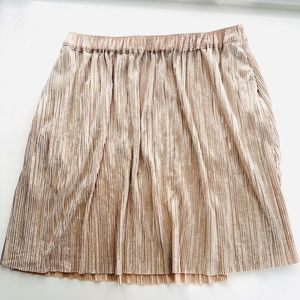 BCBG Gold Metallic Mini Skirt